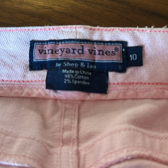 Vineyard Vines Baby Pink Jean Mini Skirt Size 10 - Picture 9 of 9